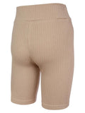 Legginsy dziewczęce, kolarki, prążkowane, różowe, Tup Tup