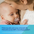 Canpol babies, Dogs, smoczek silikonowy, symetryczny, 0-6 m, 2 szt.