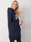 Bluza damska z kapturem, szara, Rue Paris