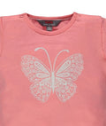 T-shirt dziewczęcy, różowy, Kanz