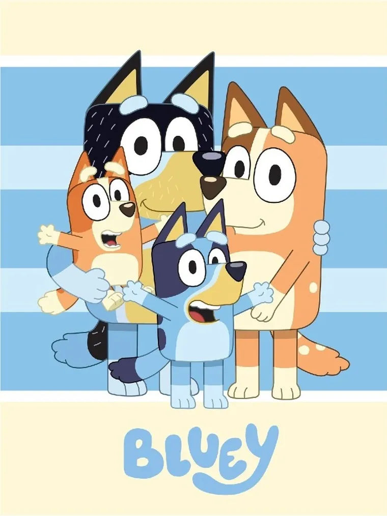 Bluey, koc polarowy, 100x140 cm