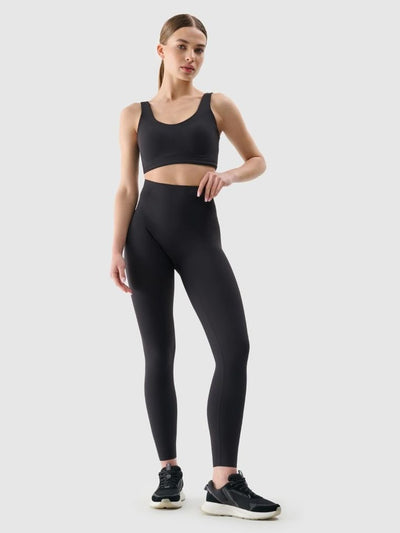 Legginsy funcyjne damskie, czarne, 4F