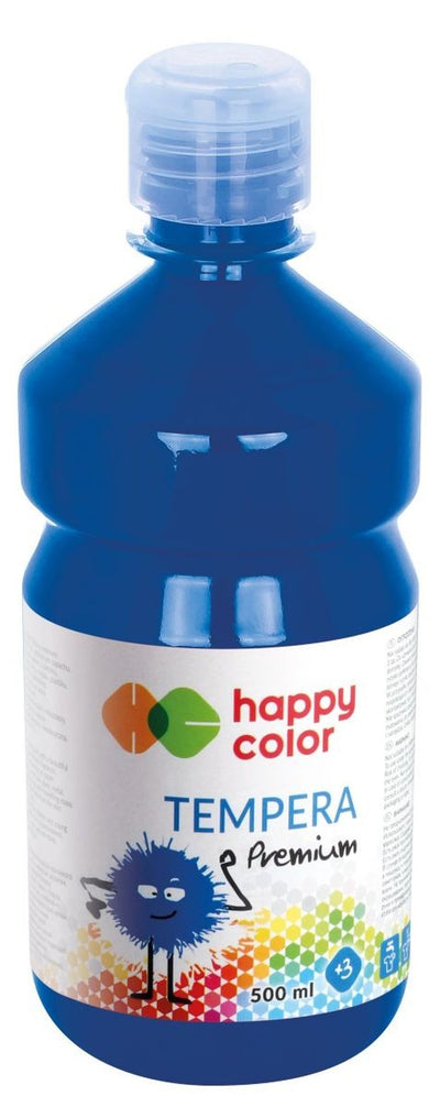 Happy Color, farba tempera, premium, granatowy, 500 ml