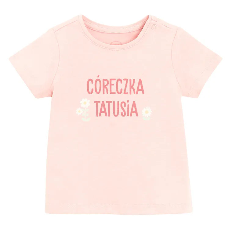 Cool Club, T-shirt dziewczęcy, różowy