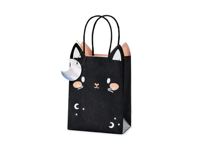 PartyDeco, torebka na prezenty Kot, mix, 8x14x18 cm, 1 szt.