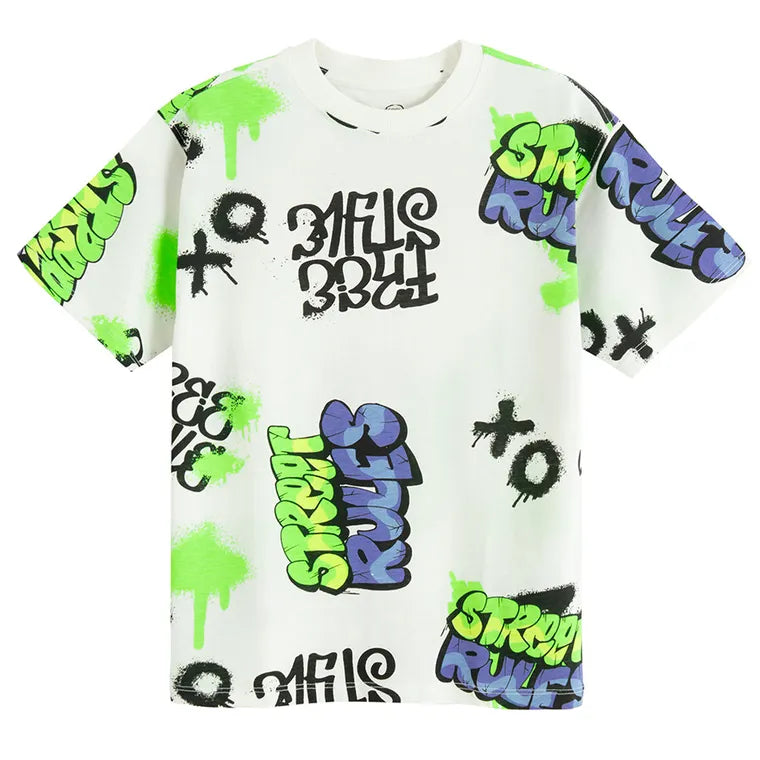 Cool Club, T-shirt chłopięcy, biały