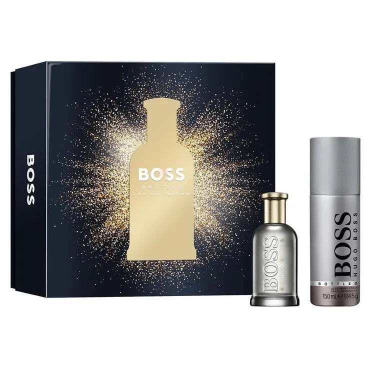 Hugo Boss, Boss Bottled, zestaw:  woda perfumowana, spray, 50 ml + dezodorant spray, 150 ml