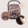 Lionelo, Moxie, fotelik samochodowy, i-Size, Pink Mauve, 40-87 cm