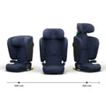 Kinderkraft, Unity 2, fotelik samochodowy, i-Size, navy, 100-150 cm