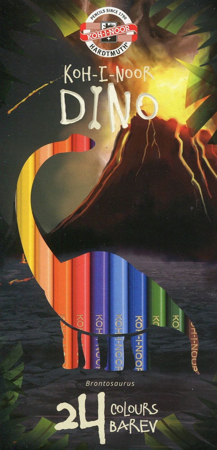 Koh-I-Noor, kredki Dino, 24 kolory