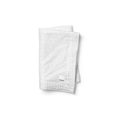 Elodie Details, Soft Cotton Blanket, kocyk, embroidery anglaise, 75x100 cm