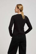 Sweter damski, czarny, Moodo