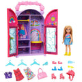 Barbie, Szafa Chelsea, zestaw z lalką, ubrankami i akcesoriami