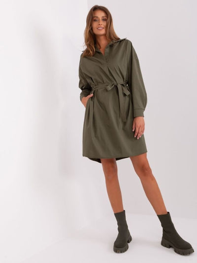 Sukienka damska, khaki, Zuluna