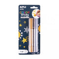 Apli Kids, farby w kredce, metaliczne, 2 kolory