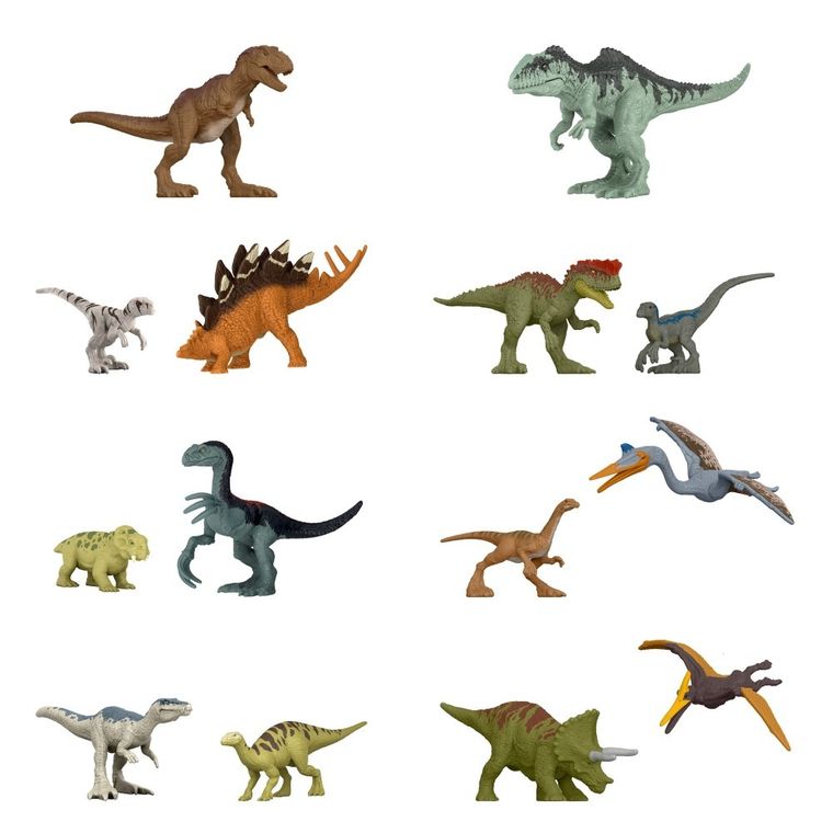 Jurassic World, minifigurka dinozaur, skala 1: 125, 1 opakowanie