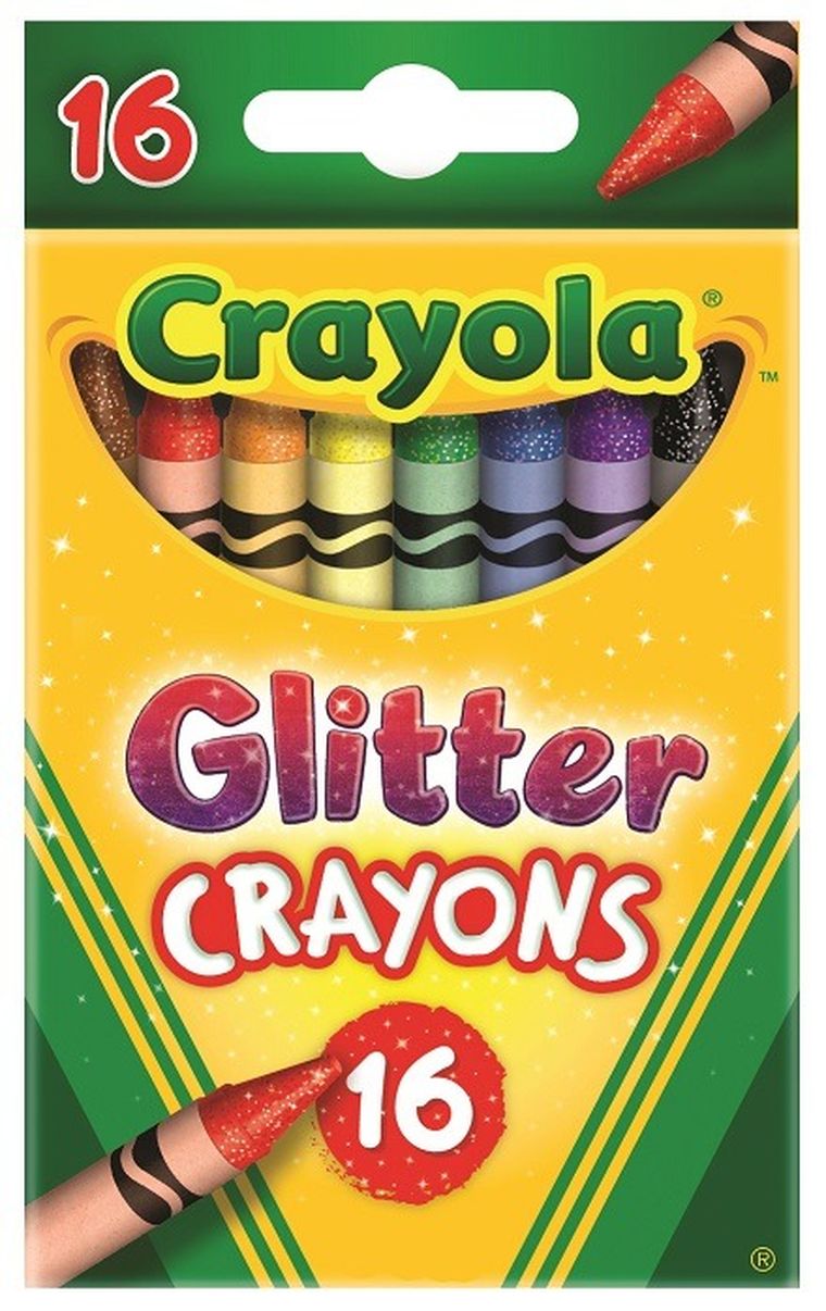 Crayola, kredki brokatowe, 16 szt.