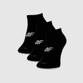 Skarpetki, unisex, czarne, zestaw, 3 szt., 4F