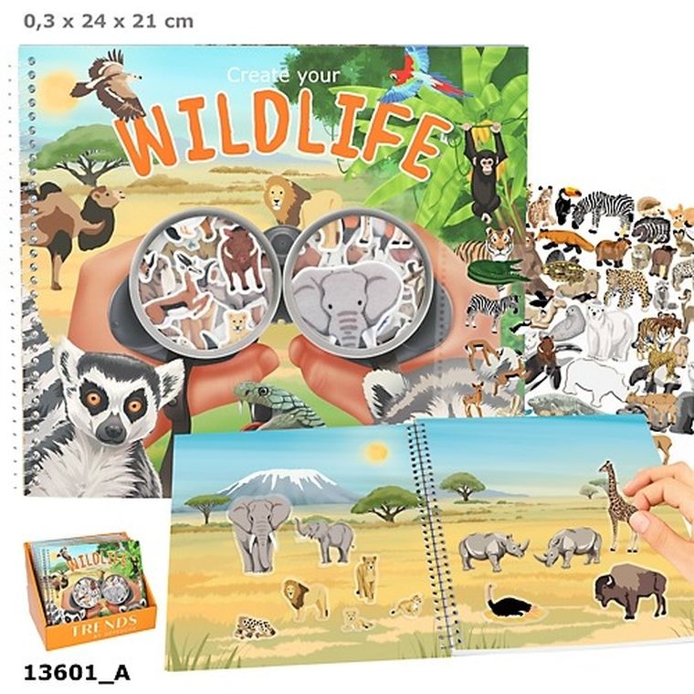 Depesche, Create your Wild Life, zestaw kreatywny z naklejkami