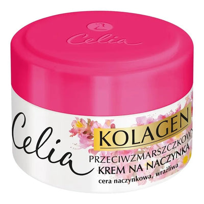 Celia, Kolagen, przeciwzmarszczkowy krem na naczynka, 50 ml