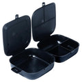 Vilde, lunchbox dzielony, czarny, 2x700 ml