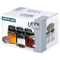Vilde, pojemnik na przyprawy, szklany, 100 ml, 24 szt. + 90 naklejek