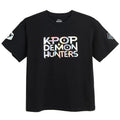 Cool Club, T-shirt dziewczęcy, czarny, K-Pop Demon Hunters
