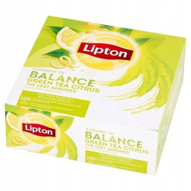 Lipton, Green Tea, Citrus, herbata, 100 kopert