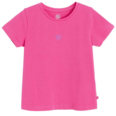 Cool Club, T-shirt dziewczęcy, różowy