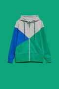 Bluza damska z kapturem, rozpinana, mix, Moodo