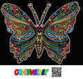 Motyl. Kolorowanka welwetowa, 47x35 cm