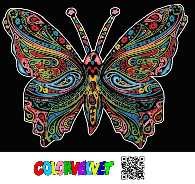 Motyl. Kolorowanka welwetowa, 47x35 cm