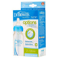 Dr. Brown's, Options Standard, butelka, 120 ml, niebieska, dwupak