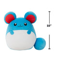 Squishmallows, Pokemon, Marill, maskotka, 25 cm