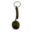 Brelok do samoobrony, monkey fist, oliwkowy