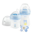 Chicco, Natural Feeling, zestaw butelek, niebieski