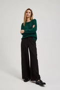 Sweter damski, zielony, Moodo