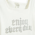 Cool Club, T-shirt dziewczęcy, prążkowany, biały