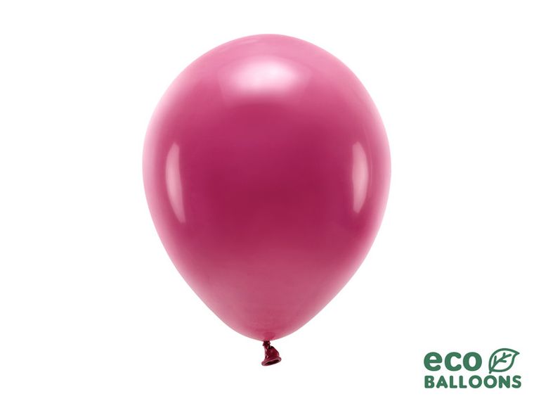 PartyDeco, balony Eco 26 cm pastelowe, bordo, 10 szt.