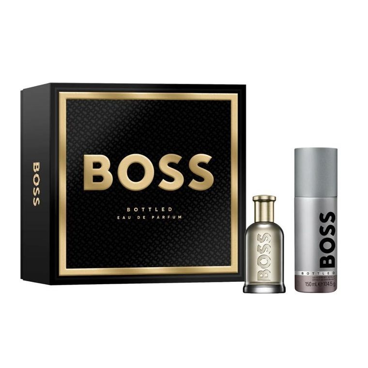 Hugo Boss, Boss Bottled, zestaw:  woda perfumowana, spray, 50 ml + dezodorant, spray, 150 ml