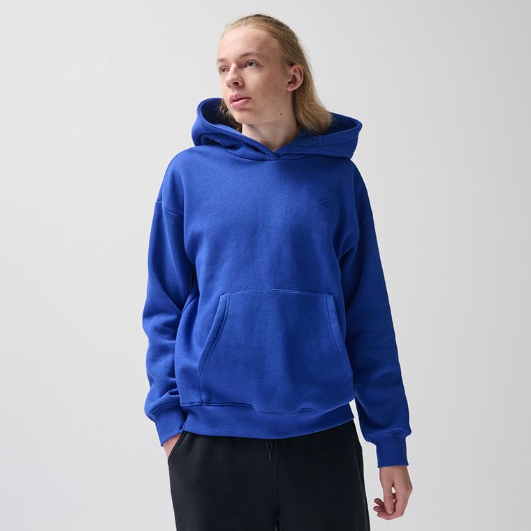 Niebieska bluza z kapturem o kroju oversize NOWEAR