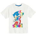 Cool Club, T-shirt chłopięcy, biały, Sonic the Hedgehog