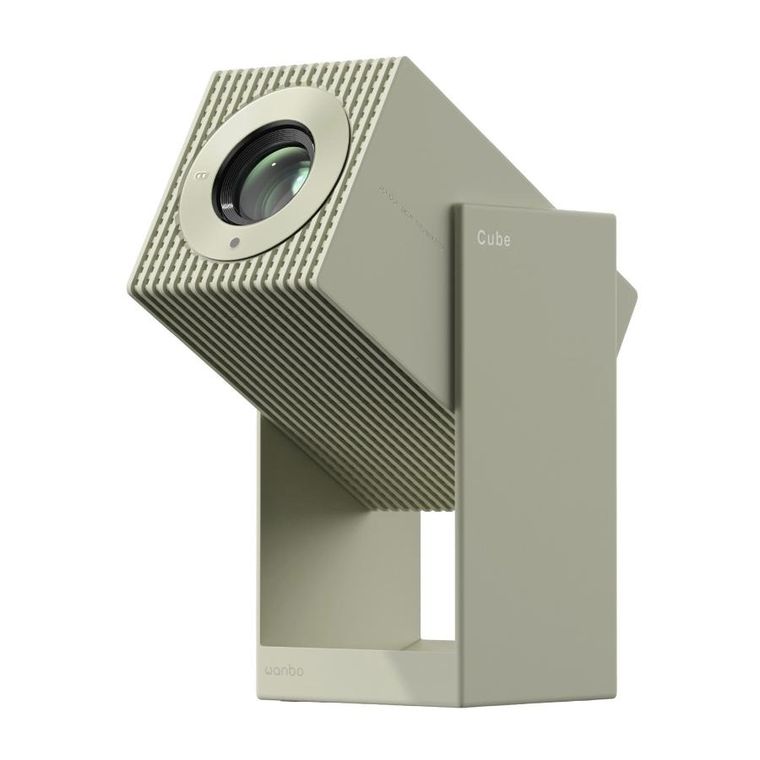 Wanbo, Cube 2 Pro, projektor, zielony, 500 ANSI, Android TV 11, Gimbal