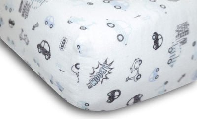 BabyMatex, Samochody, Muślin, prześcieradło z gumką, 60x120 cm