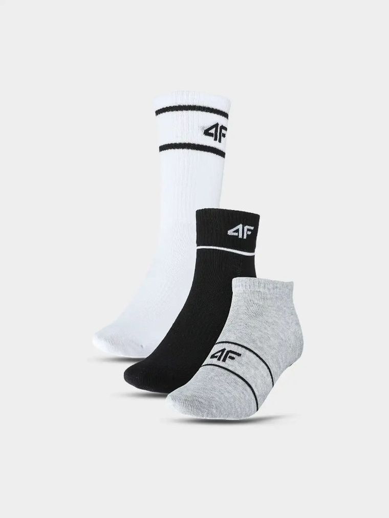 Skarpeki, unisex, mix, zestaw, 3 szt., 4F