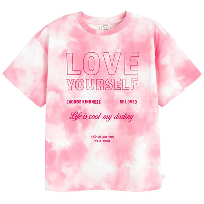 Cool Club, T-shirt dziewczęcy, różowy