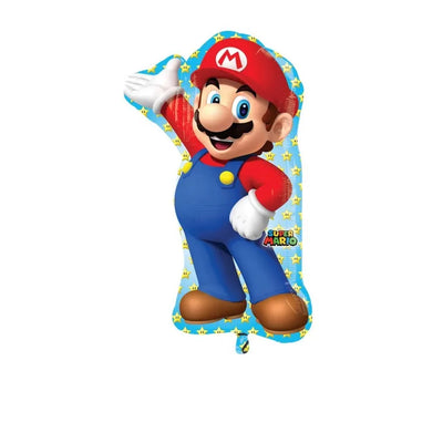 Super Mario, balon foliowy, Mario XXL, 55x83 cm