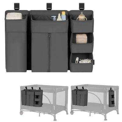 Lionelo, Sidepocket, organizer do łóżeczka, mały, grey