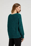 Sweter damski, zielony, Moodo
