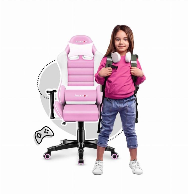 Huzaro, Ranger 6.0, fotel gamingowy dla dziecka, Pink